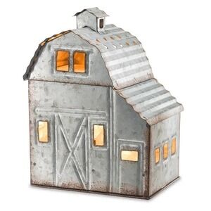 Scentsy COUNTRY LIVING Wax Warmer - Galvanized Steel Barn Farmhouse - NEW IN BOX